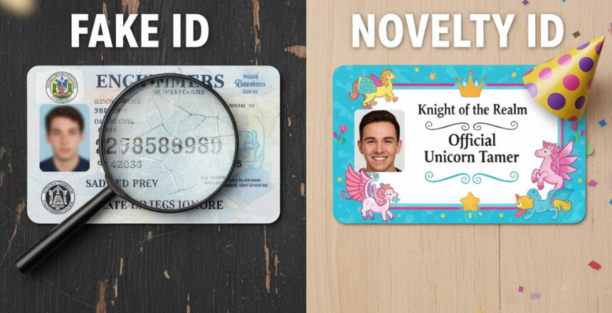 Fake ID vs Novelty ID — Know The Real Difference