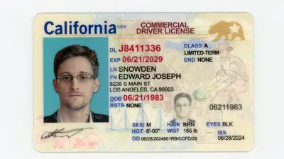 Fake California CDL - Commercial Driver License ID God