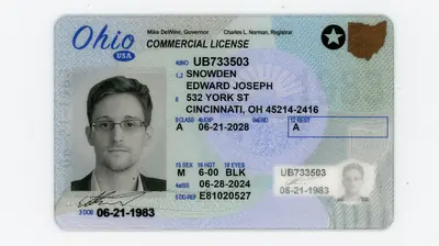 Ohio Fake Commercial Driver License - Scannable CDL ID God
