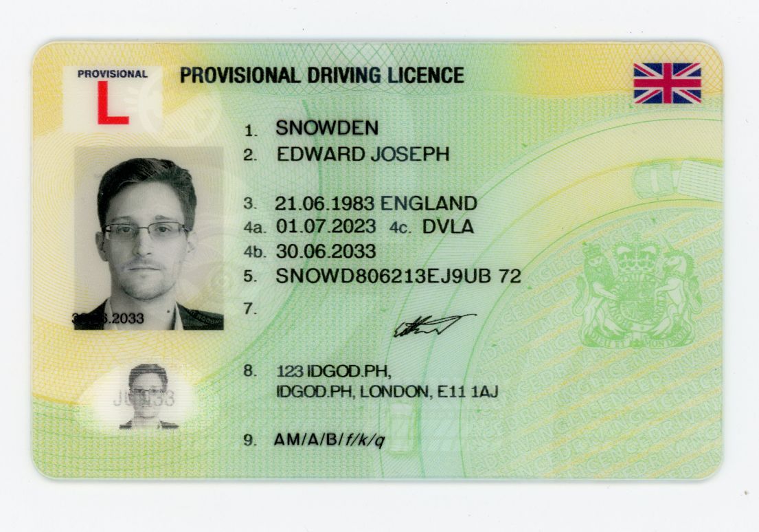 United Kingdom - Provisional Driver License Fake ID